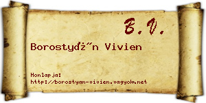 Borostyán Vivien névjegykártya